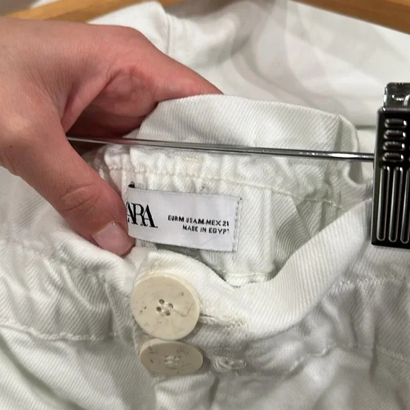 Zara high waisted white pants - Picture 5 of 5